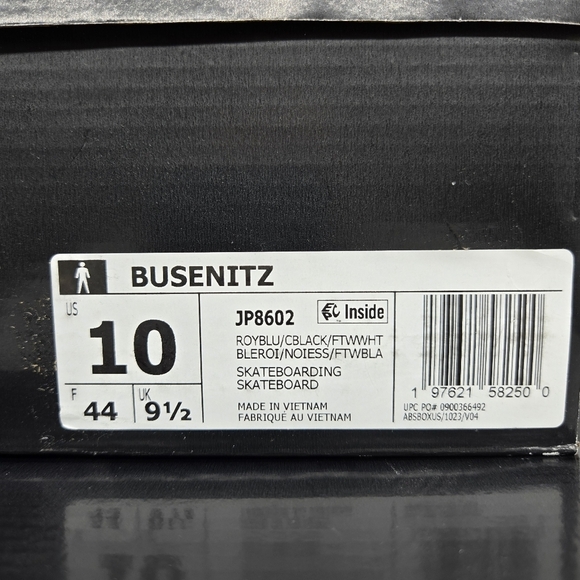 New Adidas Busenitz Pro \'Royal Blue Black\' Men\'s Shoes Size 10 main image 4